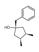 1-Benzyl-3,4-dimethyl-1-cyclopentanol Structure