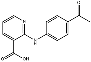 2-(4-Acetyl-phenylamino)-nicotinic acid结构式