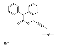 4-(2,2-diphenylacetyl)oxybut-2-ynyl-trimethylazanium,bromide Structure