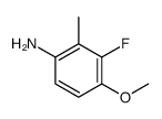 3-氟-4-甲氧基-2-甲基苯胺结构式
