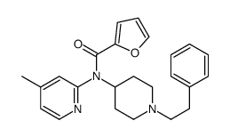N-(4-methylpyridin-2-yl)-N-[1-(2-phenylethyl)piperidin-4-yl]furan-2-carboxamide结构式