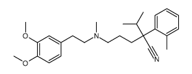 5-{[2-(3,4-Dimethoxyphenyl)ethyl](methyl)amino}-2-isopropyl-2-(2- methylphenyl)pentanenitrile Structure