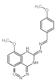 N,N-bis[(4-methoxyphenyl)methylideneamino]-5-nitro-pyrimidine-2,4-diamine Structure