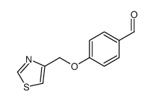 4-(噻唑-4-基甲氧基)苯甲醛结构式