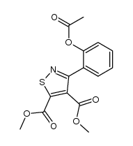 dimethyl 3-(o-acetoxyphenyl)isothiazole-4,5-dicarboxylate结构式