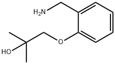 2-Propanol, 1-[2-(aminomethyl)phenoxy]-2-methyl-结构式