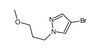 4-bromo-1-(3-methoxypropyl)-1H-pyrazole结构式