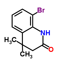 8-溴-4,4-二甲基-3,4-二氢喹啉-2(1H)-酮结构式