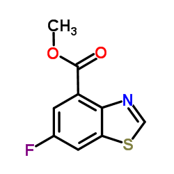 Methyl 6-fluoro-1,3-benzothiazole-4-carboxylate结构式