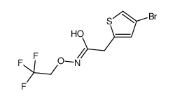 2-(4-bromothiophen-2-yl)-N-(2,2,2-trifluoroethoxy)acetamide结构式