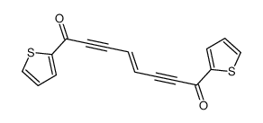 (E)-1,8-dithiophen-2-yloct-4-en-2,6-diyne-1,8-dione结构式
