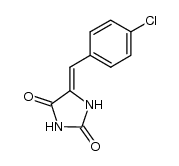 (Z)-5-(4-chlorobenzylidene)imidazolidine-2,4-dione结构式