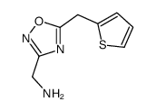 1-[5-(2-thienylmethyl)-1,2,4-oxadiazol-3-yl]methanamine(SALTDATA: 1HCl 0.02(C6H5)3PO)结构式
