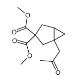 1-(2-Oxo-propyl)-bicyclo[3.1.0]hexane-3,3-dicarboxylic acid dimethyl ester Structure