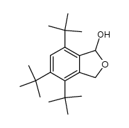 4,5,7-tri-tert-butyl-1,3-dihydroisobenzofuran-1-ol Structure