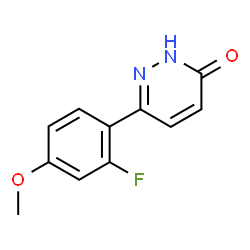 6-(2-Fluoro-4-methoxyphenyl)pyridazin-3(2H)-one结构式