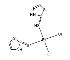 {Pt(thiazoline-2-thione)2Cl2}结构式