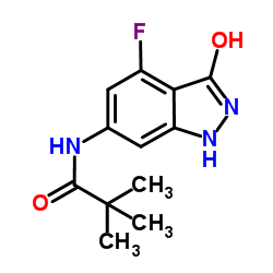 N-(4-Fluoro-3-oxo-2,3-dihydro-1H-indazol-6-yl)-2,2-dimethylpropanamide Structure