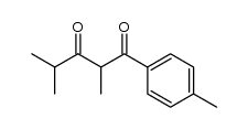 2,4-dimethyl-1-(p-tolyl)pentane-1,3-dione结构式