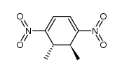 trans-5,6-dimethyl-1,4-dinitrocyclohexa-1,3-diene结构式