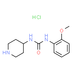 1-(2-Methoxyphenyl)-3-(piperidin-4-yl)urea hydrochloride Structure
