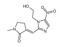 (3Z)-3-[[1-(2-hydroxyethyl)-5-nitroimidazol-2-yl]methylidene]-1-methylpyrrolidin-2-one Structure