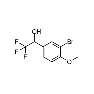 1-(3-溴-4-甲氧基苯基)-2,2,2-三氟乙烷-1-醇结构式