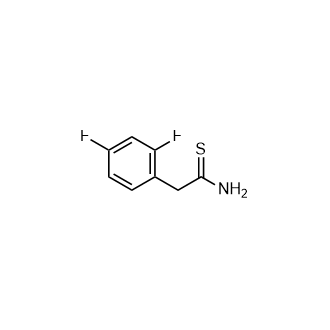 2-(2,4-Difluorophenyl)ethanethioamide Structure