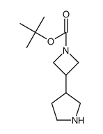 3-Pyrrolidin-3-yl-azetidine-1-carboxylicacidtert-butylester Structure