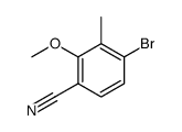 4-bromo-3-methyl-2-(methyloxy)benzonitrile结构式