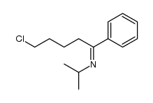 N(5-chloro-1-phenyl-1-pentylidene)isopropylamine结构式