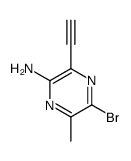 5-bromo-3-ethynyl-6-methylpyrazin-2-amine Structure