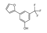 3-(furan-2-yl)-5-(trifluoromethyl)phenol结构式