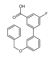 3-fluoro-5-(3-phenylmethoxyphenyl)benzoic acid结构式