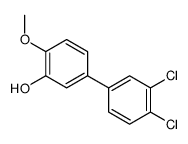 5-(3,4-dichlorophenyl)-2-methoxyphenol结构式