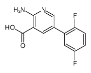 2-amino-5-(2,5-difluorophenyl)pyridine-3-carboxylic acid Structure
