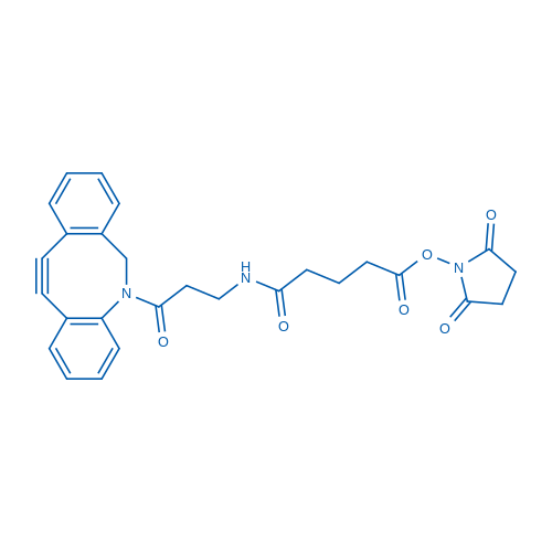 2,5-Dioxo-1-pyrrolidinyl 5-[[3-(11,12-didehydrodibenz[b,f]azocin-5(6H)-yl)-3-oxopropyl]amino]-5-oxopentanoate Structure