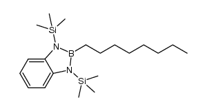 2-octyl-1,3-bis-trimethylsilanyl-benzo-1,3,2-diazaborolane Structure