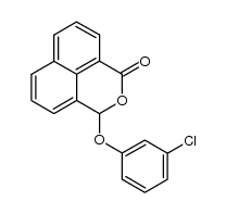 3-(3-chlorophenoxy)benzo[de]isochromen-1(3H)-one Structure