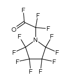 Perfluoro(1-pyrrolidinylacetyl) fluoride Structure