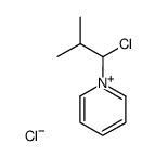 1-(1-chloro-2-methylpropyl)pyridin-1-ium chloride结构式