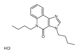 3,5-dibutylimidazo[4,5-c]quinolin-4-one,hydrochloride结构式