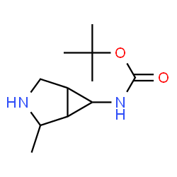 Carbamic acid, (2-methyl-3-azabicyclo[3.1.0]hex-6-yl)-, 1,1-dimethylethyl ester, structure