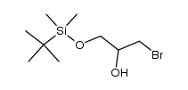 1-bromo-3-((tert-butyldimethylsilyl)oxy)propan-2-ol结构式