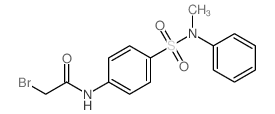 2-溴-n-{4-[(甲基苯胺)磺酰基]-苯基}乙酰胺结构式