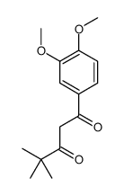 1-(3,4-dimethoxyphenyl)-4,4-dimethylpentane-1,3-dione Structure