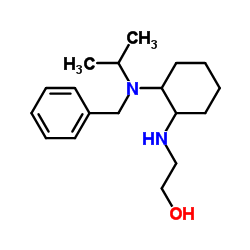 2-({2-[Benzyl(isopropyl)amino]cyclohexyl}amino)ethanol结构式