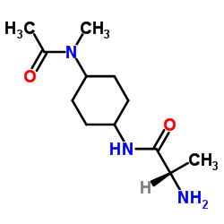 N-{4-[Acetyl(methyl)amino]cyclohexyl}alaninamide Structure