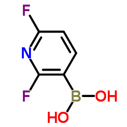 (2,6-Difluoro-3-pyridinyl)boronic acid Structure