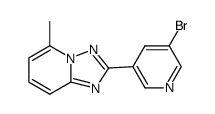 2-(5-bromopyridin-3-yl)-5-methyl-[1,2,4]triazolo[1,5-a]pyridine结构式